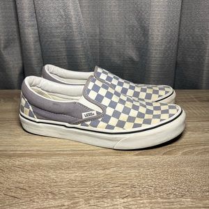 Blue/Grey checkered Vans